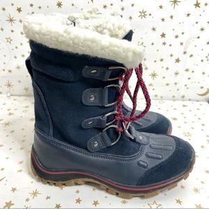 Pajar | Alina Waterproof Sherpa Lined Lace Up Snow Boots Blue Size 7 / 7.5